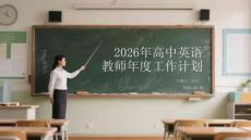 2026年高中英語教師年度工作計劃