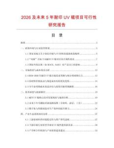 2026及未來(lái)5年耐印UV輥?lái)?xiàng)目可行性研究報(bào)告