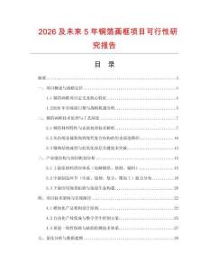 2026及未來5年銅箔畫框項目可行性研究報告