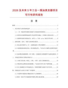 2026及未來5年三合一焗油美發(fā)器項目可行性研究報告