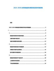 2025-2030分析新能源车辆系统实际市场影响