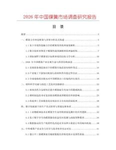 2026年中國碟簧市場調(diào)查研究報告