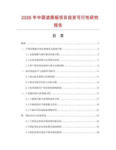 2026年中國讀圖板項目投資可行性研究報告