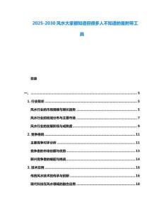 2025-2030風(fēng)水大家都知道但很多人不知道的是附帶工具