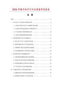 2026年奧卡西平片行業深度研究報告