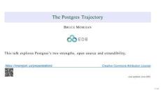 lvorySQL 2025生態大會暨PostgreSQL高峰論壇：The Postgres Trajectory