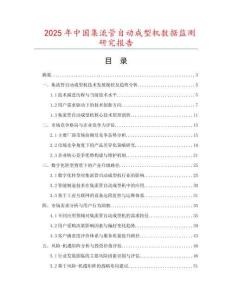 2025年中國(guó)集流管自動(dòng)成型機(jī)數(shù)據(jù)監(jiān)測(cè)研究報(bào)告
