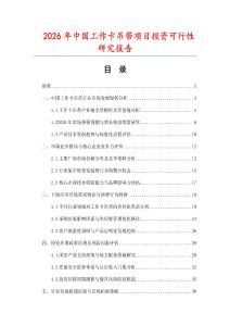 2026年中國工作卡吊帶項目投資可行性研究報告