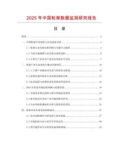 2025年中國輪架數據監測研究報告