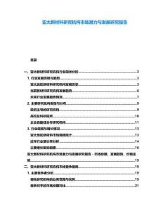 亚太新材料研究机构市场潜力与发展研究报告