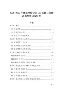 2025-2030年魚皮明膠企業(yè)ESG實踐與創(chuàng)新戰(zhàn)略分析研究報告