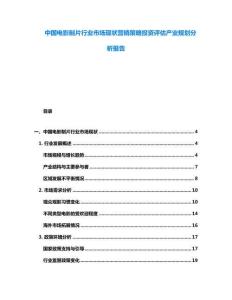 中國電影制片行業(yè)市場現(xiàn)狀營銷策略投資評估產(chǎn)業(yè)規(guī)劃分析報告