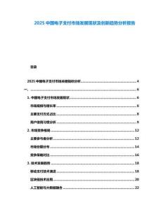 2025中國電子支付市場發展現狀及創新趨勢分析報告