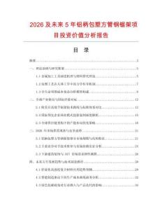 2026及未來5年鋁柄包塑方管鋼鋸架項(xiàng)目投資價(jià)值分析報(bào)告