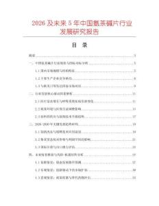 2026及未來5年中國氨茶堿片行業(yè)發(fā)展研究報告