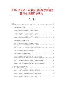 2026及未來5年中國拉絲鎳雙扣淋浴管行業發展研究報告