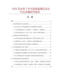 2026及未來5年中國菜盆感應龍頭行業發展研究報告