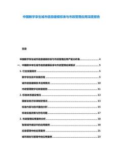 中國數字孿生城市信息建模標準與市政管理應用深度報告