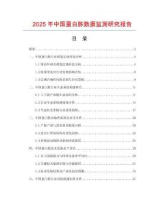 2025年中國蛋白胨數(shù)據(jù)監(jiān)測研究報告
