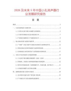 2026及未來5年中國小孔消聲器行業發展研究報告