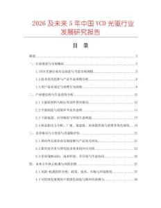 2026及未來(lái)5年中國(guó)VCD光驅(qū)行業(yè)發(fā)展研究報(bào)告