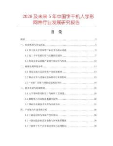 2026及未來5年中國餅干機人字形網帶行業發展研究報告