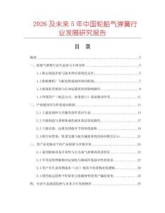 2026及未來5年中國輪船氣彈簧行業發展研究報告