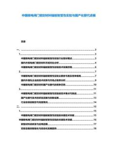 中國核電閥門密封材料輻射耐受性實驗與國產化替代進展