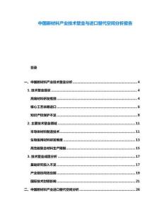 中國新材料產業技術壁壘與進口替代空間分析報告