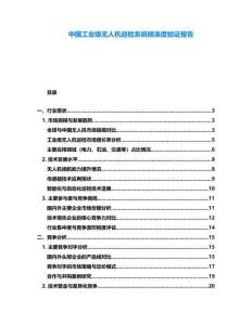中國(guó)工業(yè)級(jí)無(wú)人機(jī)巡檢系統(tǒng)精準(zhǔn)度驗(yàn)證報(bào)告