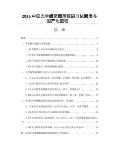 2026中國(guó)光學(xué)級(jí)聚酯薄膜進(jìn)口依賴度與國(guó)產(chǎn)化進(jìn)程