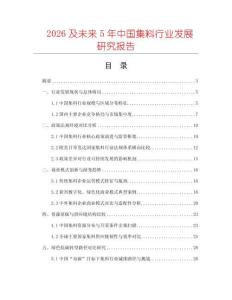 2026及未來5年中國(guó)集料行業(yè)發(fā)展研究報(bào)告