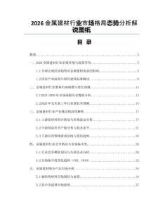 2026金屬建材行業市場格局態勢分析解說圖紙