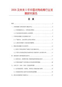 2026及未来5年中国对角线桶行业发展研究报告