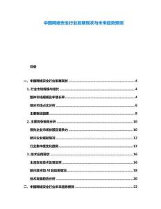 中国网络安全行业发展现状与未来趋势预测