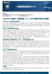 OpenClaw：Skills搭建與投研工作案例