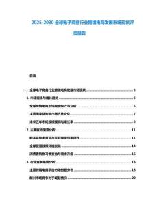 2025-2030全球电子商务行业跨境电商发展市场现状评估报告