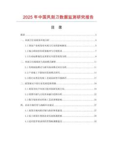 2025年中國鳳刻刀數(shù)據(jù)監(jiān)測研究報告