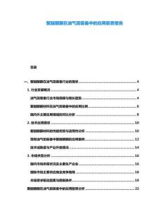 聚醚酮酮在油氣田裝備中的應(yīng)用前景報(bào)告