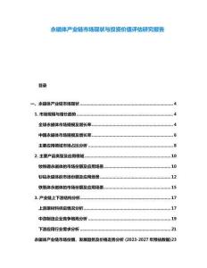 永磁體產(chǎn)業(yè)鏈?zhǔn)袌?chǎng)現(xiàn)狀與投資價(jià)值評(píng)估研究報(bào)告