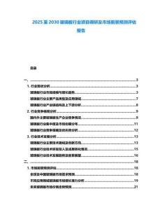 2025至2030玻璃板行業(yè)項目調(diào)研及市場前景預(yù)測評估報告