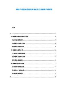 磁鐵產(chǎn)品終端應用需求變化與行業(yè)轉(zhuǎn)型分析報告