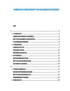 中國柔性顯示屏制造用保護(hù)氣體凈化間建設(shè)標(biāo)準(zhǔn)實(shí)施報(bào)告