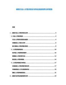 磁鐵行業人才需求變化與專業技能培養分析報告