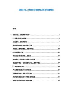磁鐵行業(yè)人才需求與技能培訓(xùn)體系構(gòu)建報告