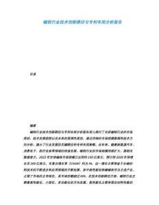 磁鐵行業技術創新路徑與專利布局分析報告