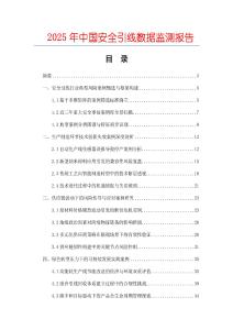 2025年中國安全引線數(shù)據(jù)監(jiān)測報告