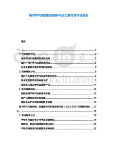 電子特氣純度標(biāo)準(zhǔn)提升與進(jìn)口替代可行性報(bào)告