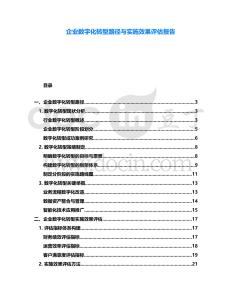企業(yè)數(shù)字化轉(zhuǎn)型路徑與實施效果評估報告