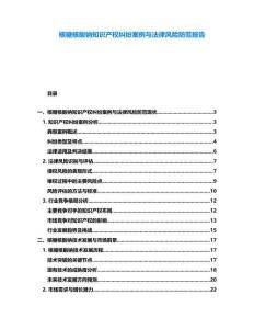 核糖核酸鈉知識(shí)產(chǎn)權(quán)糾紛案例與法律風(fēng)險(xiǎn)防范報(bào)告